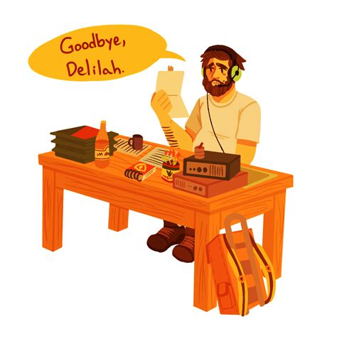 File:Firewatch - Fan Art - Scarlet the Knight - Goodbye, Delilah.png ...