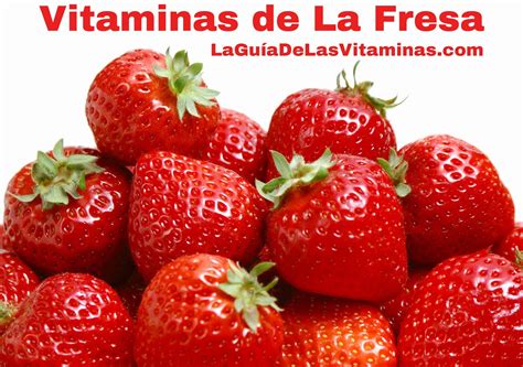 Vitaminas De La Fresa La Guía De Las Vitaminas