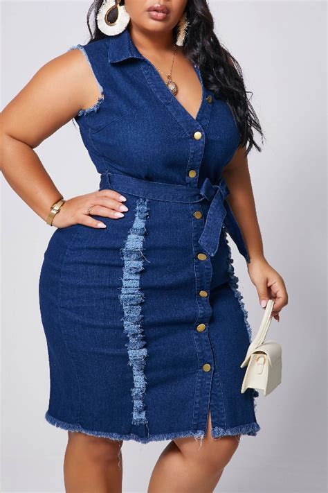 Plus Size Denim Maxi Dresses For Women The Untidy Closet