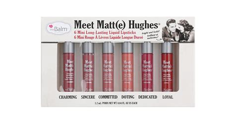 theBalm Meet Matt e Hughes Mini Kit sada tekutých rtěnek pro