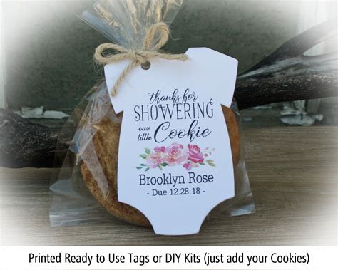 Cookie Baby Shower Favor Boho Baby Shower Favor Tags Only Or Etsy