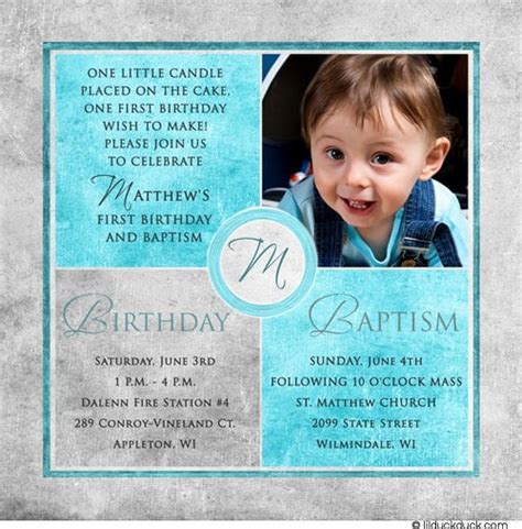 Free Printable First Birthday And Baptism Invitation Template Free Invitation Templates Drevio