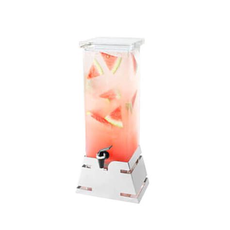 Rosseto Ld Gallon Clear Acrylic Square Beverage Dispenser With