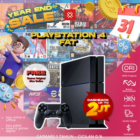 Promo SONY PS4 Playstation 4 FAT 500 GB 1 TB Bonus Bundle Banyak Games