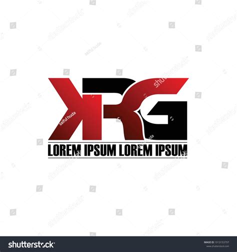 Krg Letter Monogram Logo Design Vector Stock Vector (Royalty Free ...