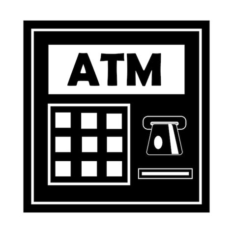 Premium Vector Atm Machine Icon Logo Vector Design Template