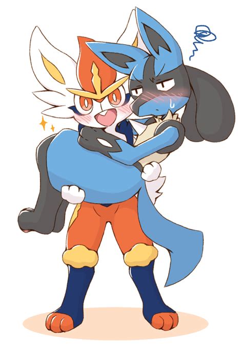 Lucario And Cinderace By Acky05 On Deviantart