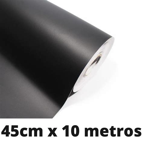 Papel Adesivo Contact Preto Fosco 10 Metros Shopee Brasil