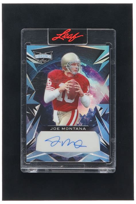 Joe Montana Leaf Vibrance Autographs Bajm Pristine Auction