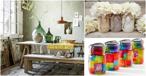 Ideas Para Decorar Con Botellas Garrafas Y Tarros De Cristal