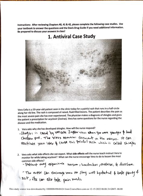 Nr Week Quiz Case Study Anti Fungal Graded A Browsegrades