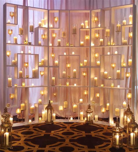 Ceremony Candle Wall Wall Candles Red Wedding Decorations Ceremony