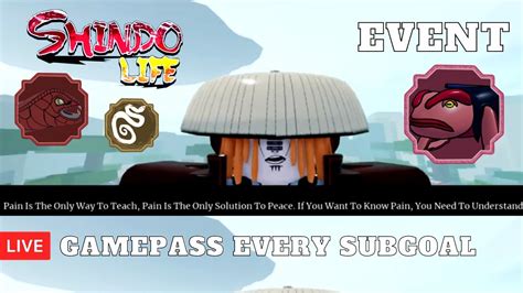 EVENT Shindo Life Scrolls Jins Kg Bag Modes Jutsu Roblox LIVE