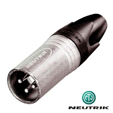 FICHA XLR 3P MACHO NIQUELADA C GUARDA CABO NEUTRIK Advance Repair