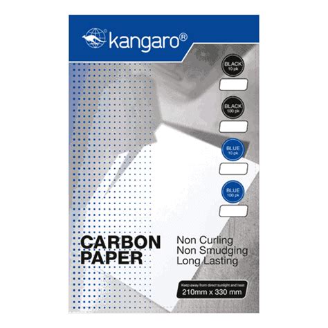 Kangaro Carbon Paper Black 100 Pack Fellowes Beswick