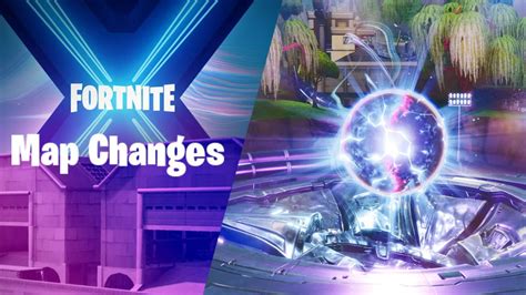 All Fortnite Season X Map Changes Dusty Depot Rift Zones Wild West