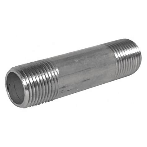 Zoro Select Stainless Steel Nipple In Nominal Pipe Size In