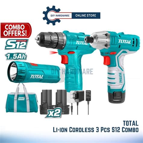 Total S Li Ion Impact Driver Tirli Li Ion Cordless Drill