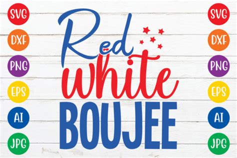 Red White Boujee Svg Design Graphic By NF Design Park BD Creative Fabrica