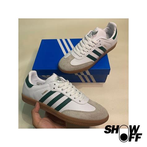 Adidas Samba (Green / OG / Black) on Carousell