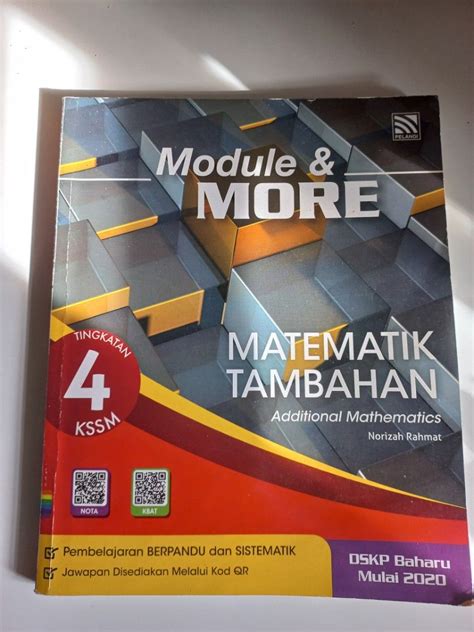 Module And More Matematik Tambahan Tingkatan 4 Kssm Hobbies And Toys