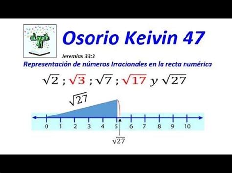 Representación De Números IRRACIONALES En La Recta Numérica