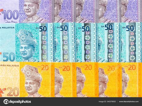 Malaysia Currency Malaysian Ringgit Banknotes Background Paper Money