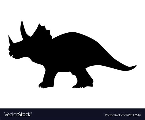 Silhouette dinosaur Royalty Free Vector Image - VectorStock