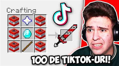 TESTEZ 100 DE TIKTOK URI VIRALE în MINECRAFT CÂTE FUNCȚIONEAZĂ