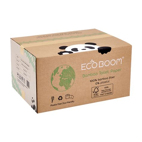 Eco Boom Wholesale Paper Bamboo Skin Friendly Roll Eco Toilet Tissue