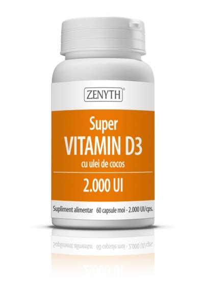 Super Vitamin D3 2000ui 60cps Zenyth Pharmaceuticals