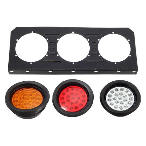 Partsam 63 Led Truck Trailer Tail Lights Bar Kit Stop Turn Signal Bra