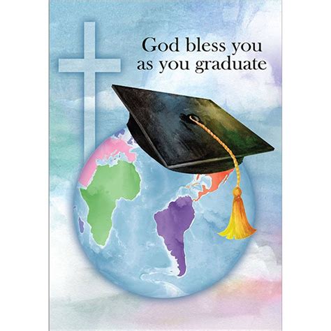 It Takes Two 5x7 Greeting Card Graduation God Bless You As You