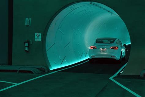 Elon Musk's Las Vegas Tesla Tunnel is Straight Out of an Amusement Park ...