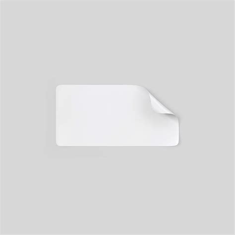 Free Rectangular Sticker Mockup PSD Template - Mockup Den