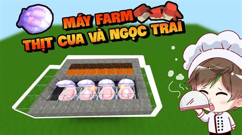 Mini World Creatachế Tạo Máy Farm Thịt Cua Trong Mini World Rack