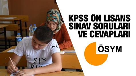 KPSS Ön Lisans soru ve cevapları yayınlandı ÖSYM 2022 KPSS ön lisans