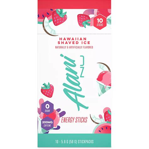 Alani Nu Hawaiian Shaved Ice Energy Stick 10 Pack Academy