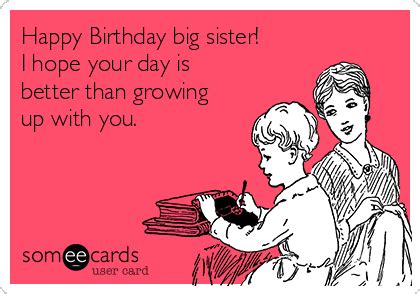 Happy Birthday Sister Ecard