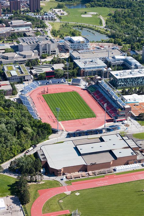 Aerial Photo | Athletics Stadium at York University