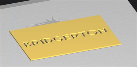 Bridgerton Logo Stencil By Cony Download Free Stl Model