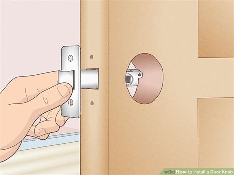 how to install door knob with plate