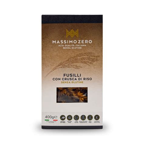 Fusilli Con Crusca Di Riso 400g Massimo Zero Cibo E Storia