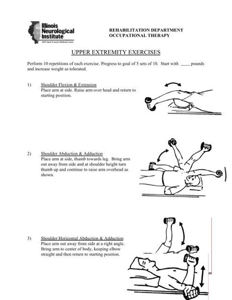 Upper Extremity Strengthening Exercises