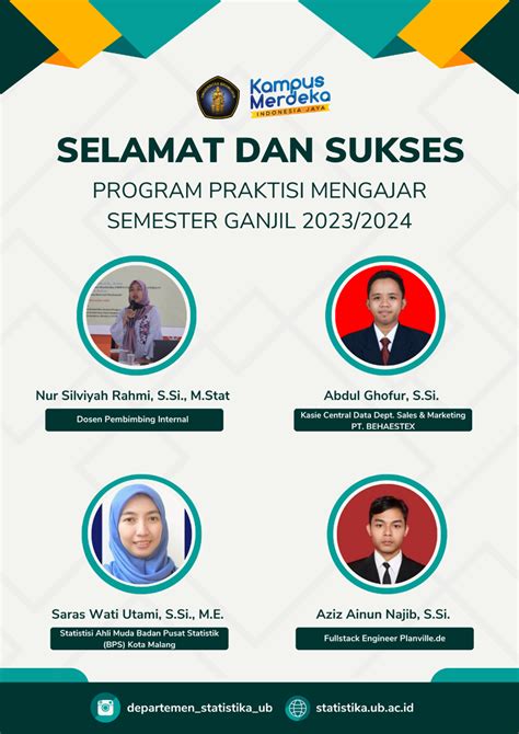 Program Praktisi Mengajar Semester Ganjil Statistika