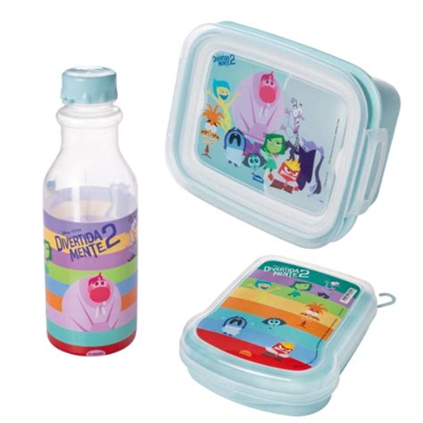 Kit Para Lancheira DIVERTIDAMENTE Escolar Infantil Pote Para Lanche