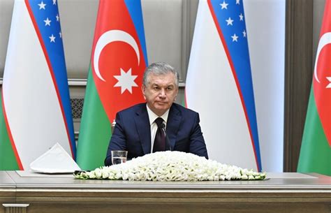 Azerbaijani Uzbek Presidents Make Press Statements [update]