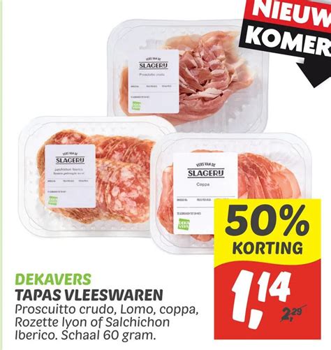 Tapas Vleeswaren Aanbieding Bij Dekamarkt