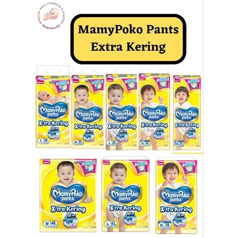 Jual MamyPoko Pants Xtra Kering Standar S38 M32 L28 Xl26 XXL24 L42