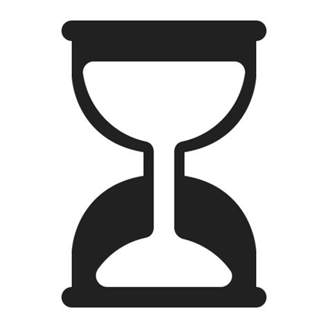 Hourglass Not Done Icon Fluentui Emoji Mono Iconpack Microsoft